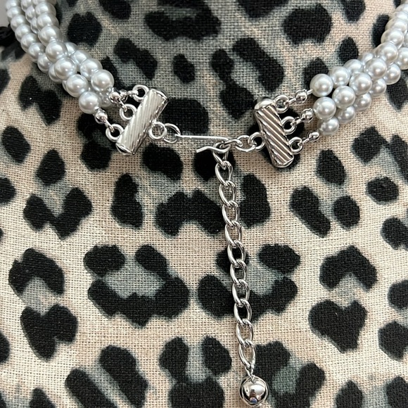 Triple Strand Pearl Necklace - Picture 3 of 3
